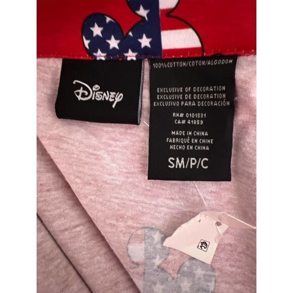 Disney Red Mickey Mouse American Flag Romper Women’s Size Small NWT - Picture 9 of 9